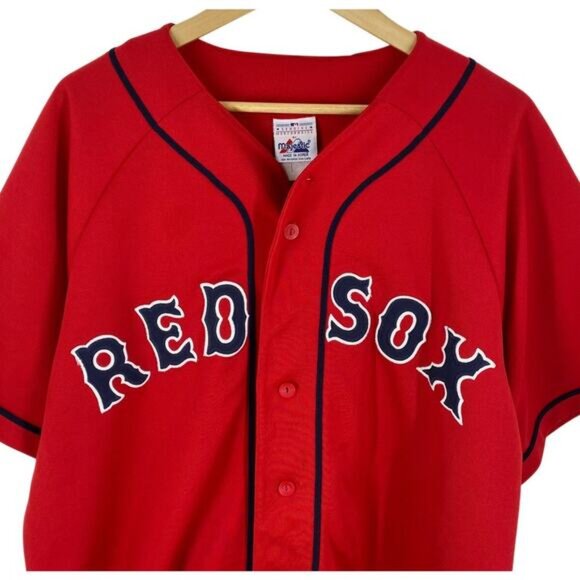 Vintage Y2K Majestic Nomar Garciaparra #05 Red Sox Authentic Jersey MED READ - Picture 3 of 11